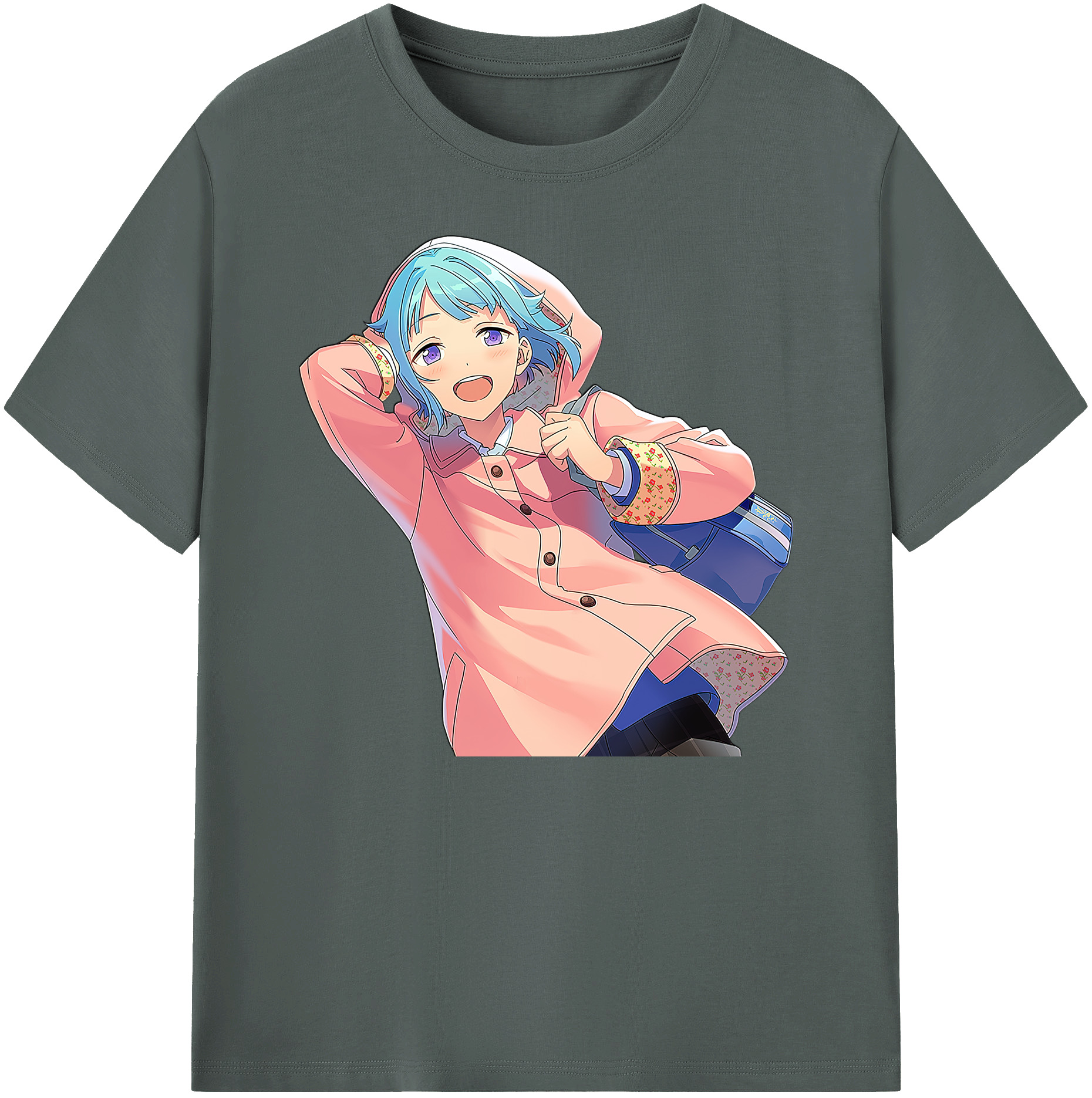 （画像用） あんさんぶるスターズ! Ensemble Stars 綿100％ メンズ半袖Tシャツ｜肌触りやわらか＆通気性
